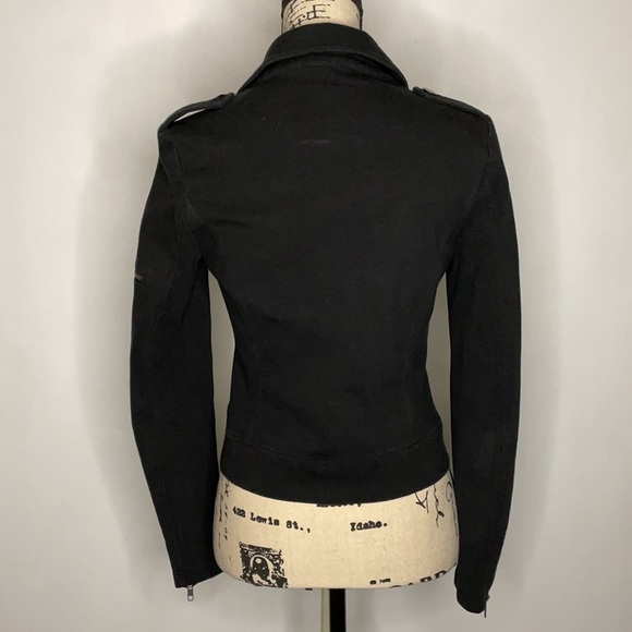 Surfer size small black jacket with zipper embellishments. - Picture 3 of 3